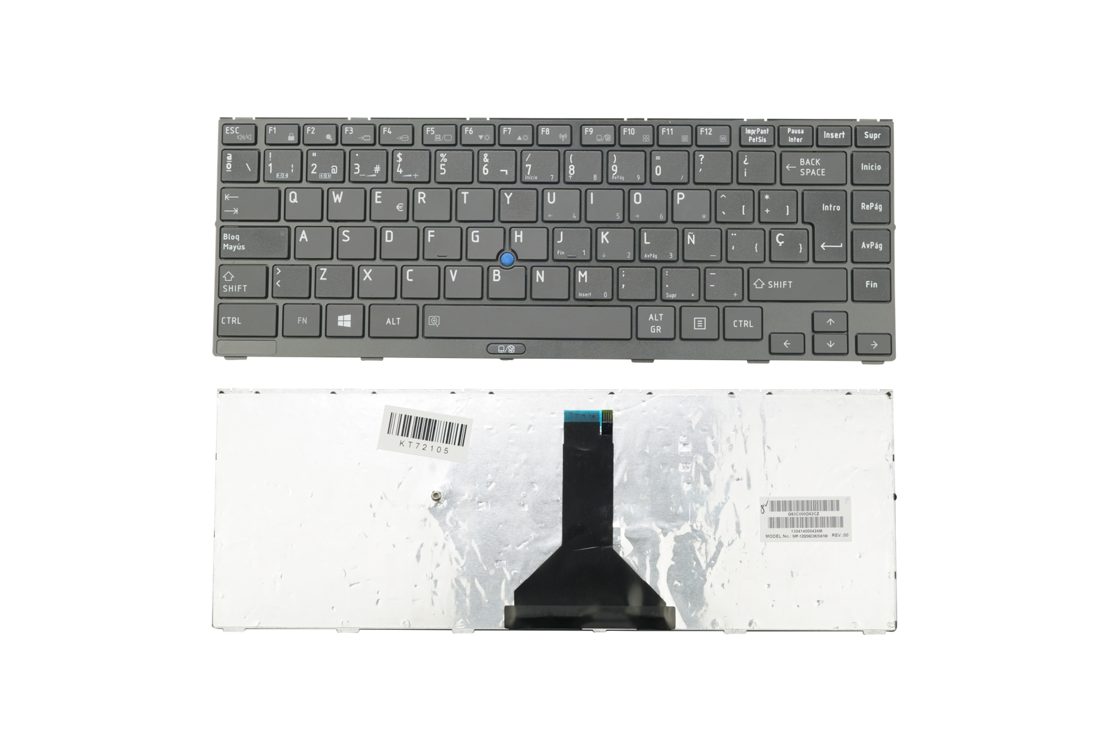 TECLADO TOSHIBA R800- 14"- SP- ESPECIAL