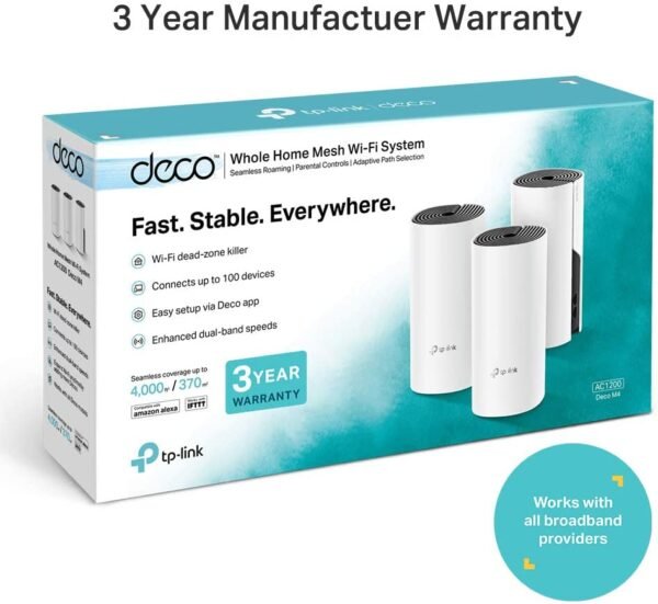 ROUTER DECO M4 (3-PACK) AC1200 10/100/1000