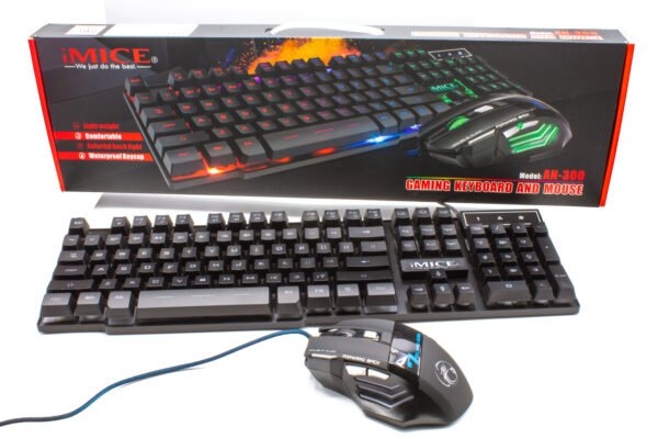 COMBO TECLADO Y MOUSE ALAMBRICO AN-300 - Image 2