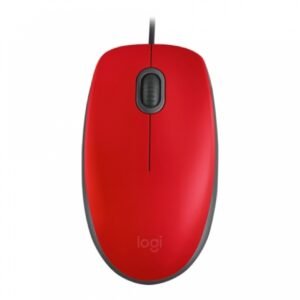 MOUSE ALAMBRICO USB LOGITECH M110 ROJO