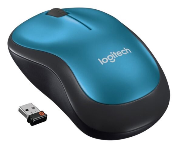 MOUSE INALAMBRICO USB LOGITECH M185 AZUL