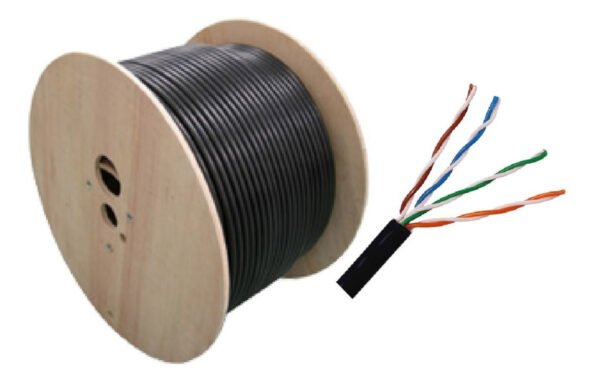 CABLE UTP CAT6e CERTIFICADO EXTERIOR 100 % COBRE 305 MTS