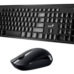 COMBO TECLADO GENIUS+MOUSE INALAMBRICO 8006 USB NEGRO