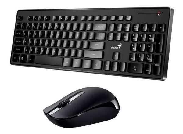 COMBO TECLADO GENIUS+MOUSE INALAMBRICO 8006 USB NEGRO