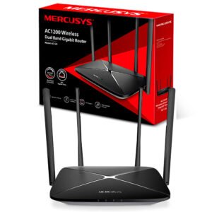 ROUTER INALAMBRICO AC12G DOBLE BANDA AC12OO 4 ANTENAS