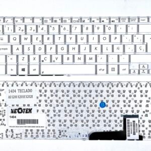 TECLADO ASUS X201 X201E X202 X202E S200 S200E BLANCO