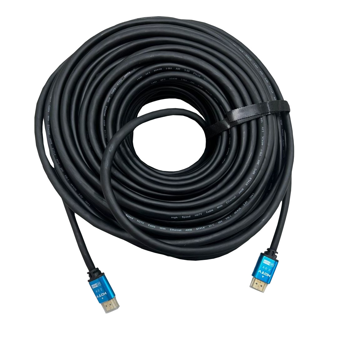 CABLE HDMI A HDMI REDONDO 4K 25 MTS