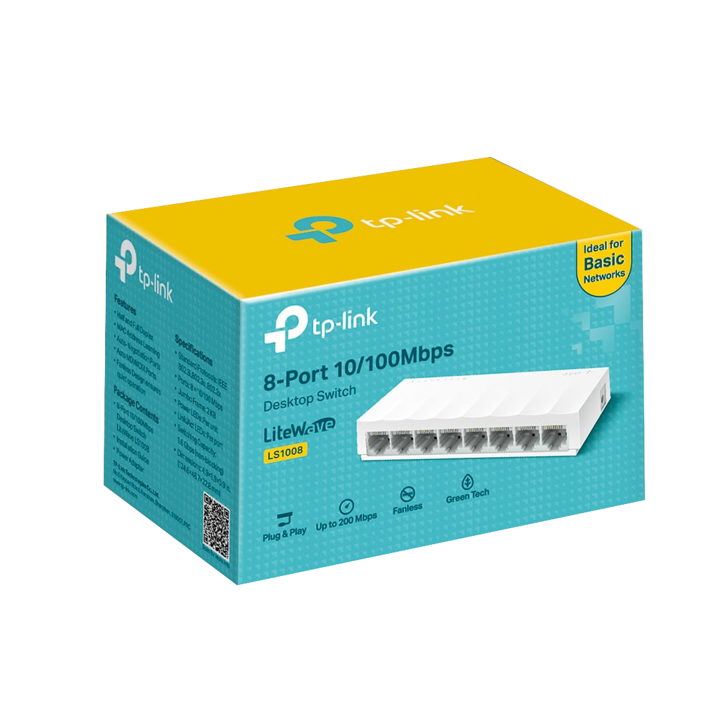 SWITCH TP LINK 8 PUERTOS LS1008 10/100