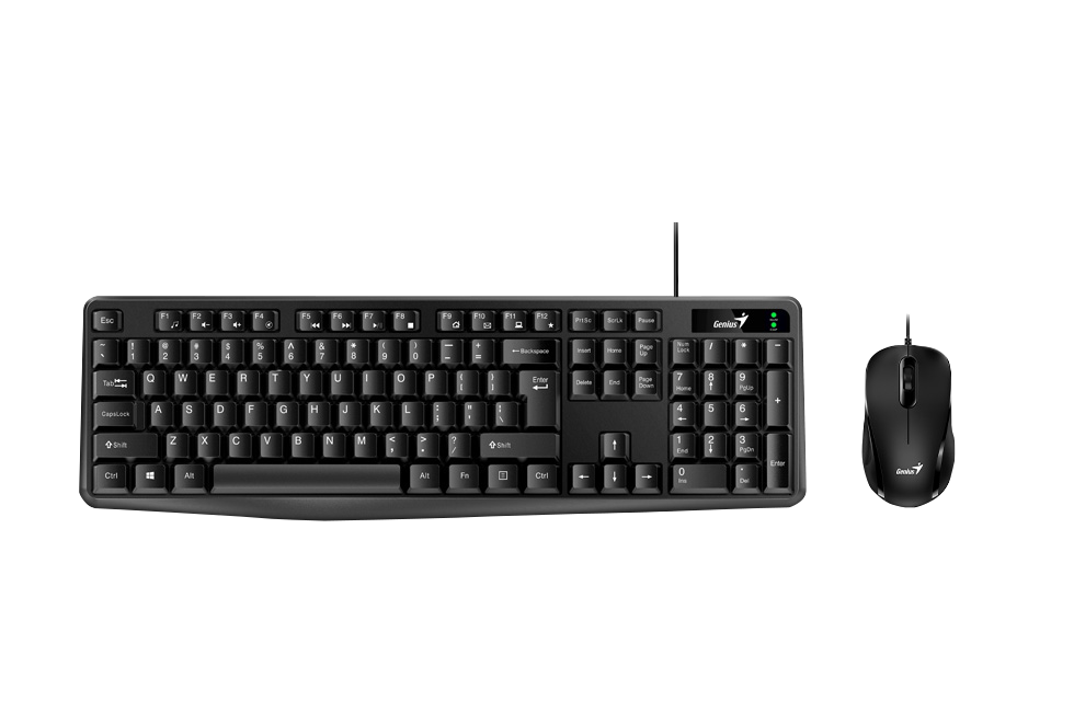 COMBO TECLADO + MOUSE KM-170 ALAMBRICO NEGRO