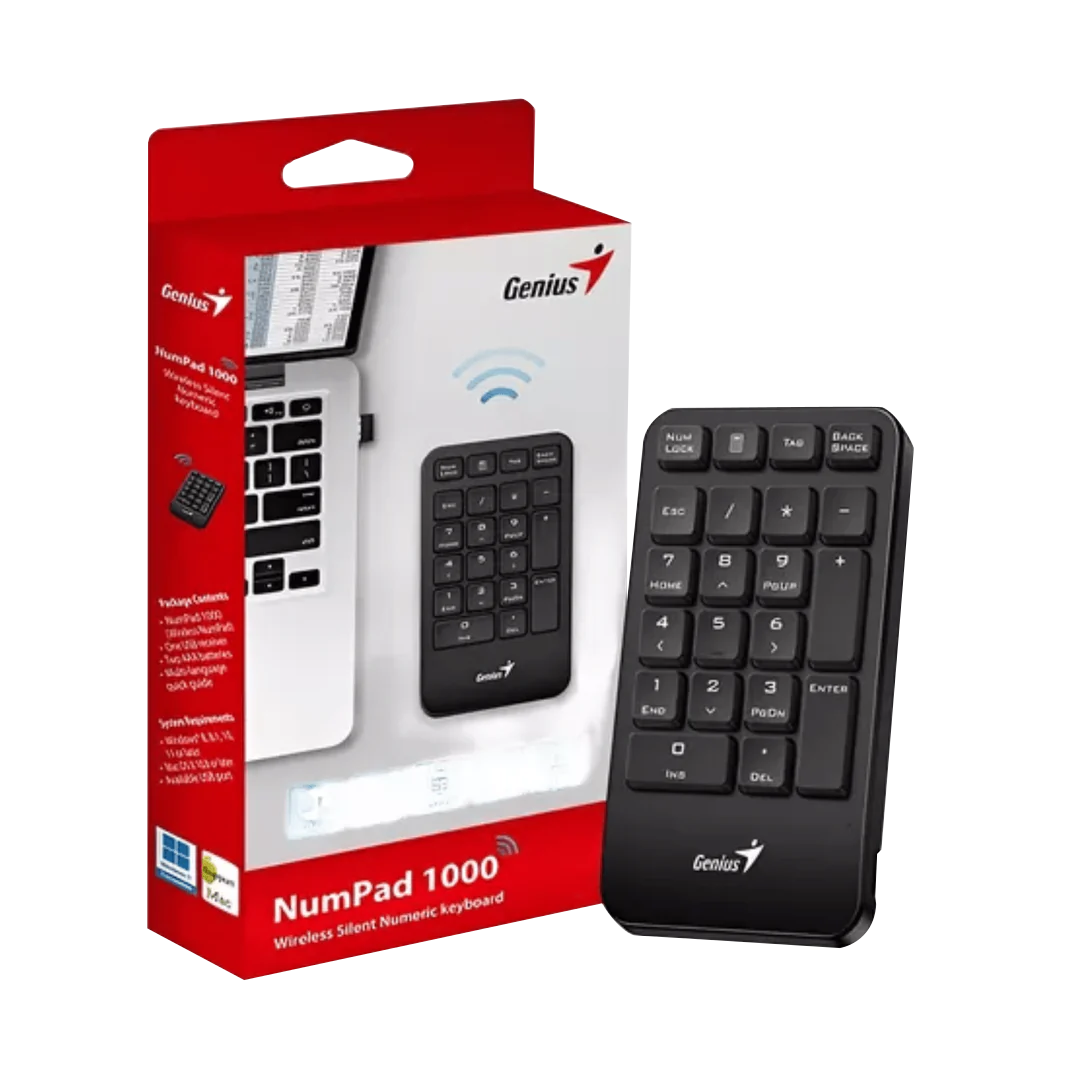 TECLADO NUMERICO INALAMBRICO GENIUS NUMPAD 1000