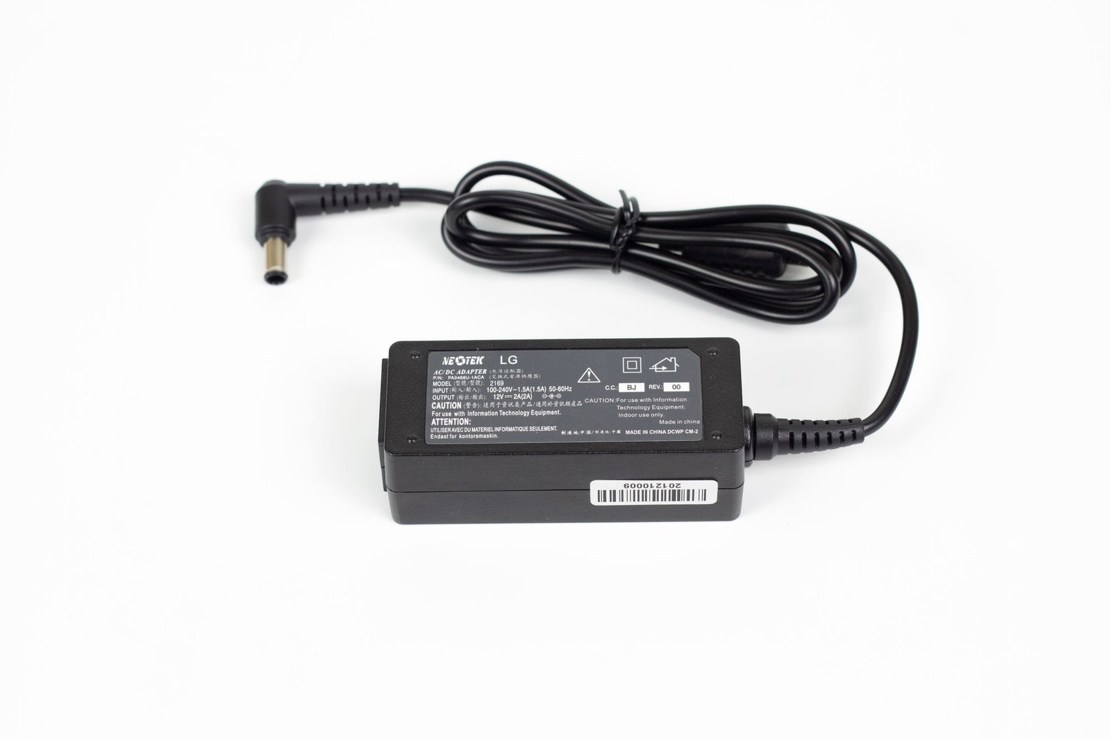 CARGADOR LG 12V/2A 24W 6.5*4.4MM TIPO ORIGINAL