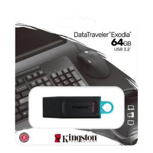 MEMORIA USB KINGSTON ORIGINAL DATATRAVELER EXODIA 64GB 3.2
